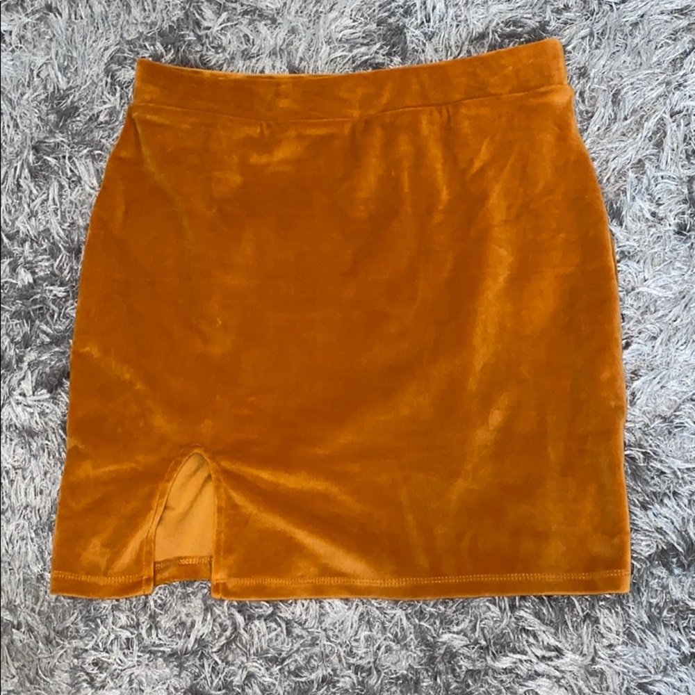 Burnt Orange Mini Skirt